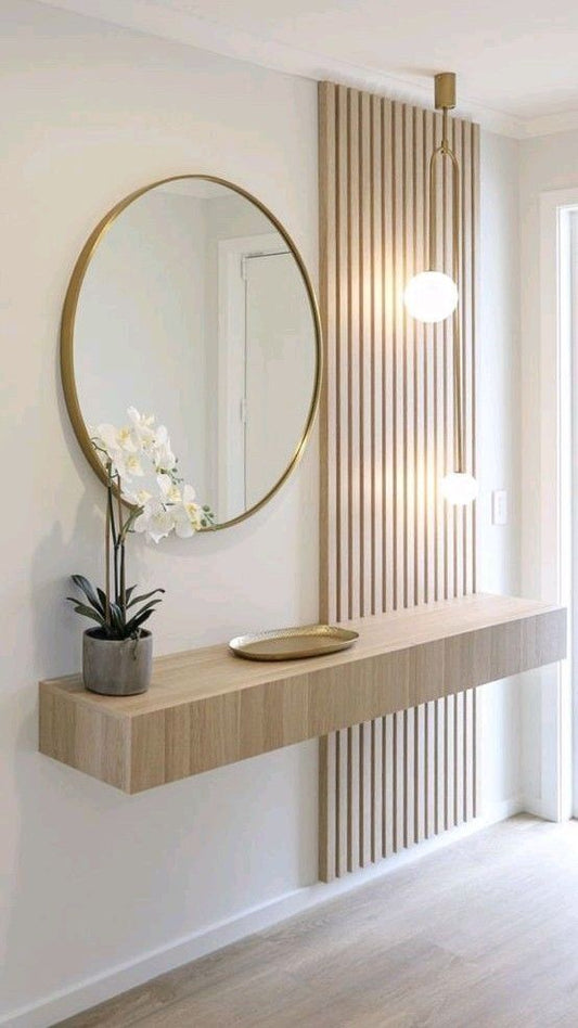 Espejo redondo 80 cm marco metalico